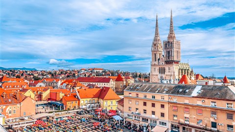 Nádherná architektura historického Zagrebu